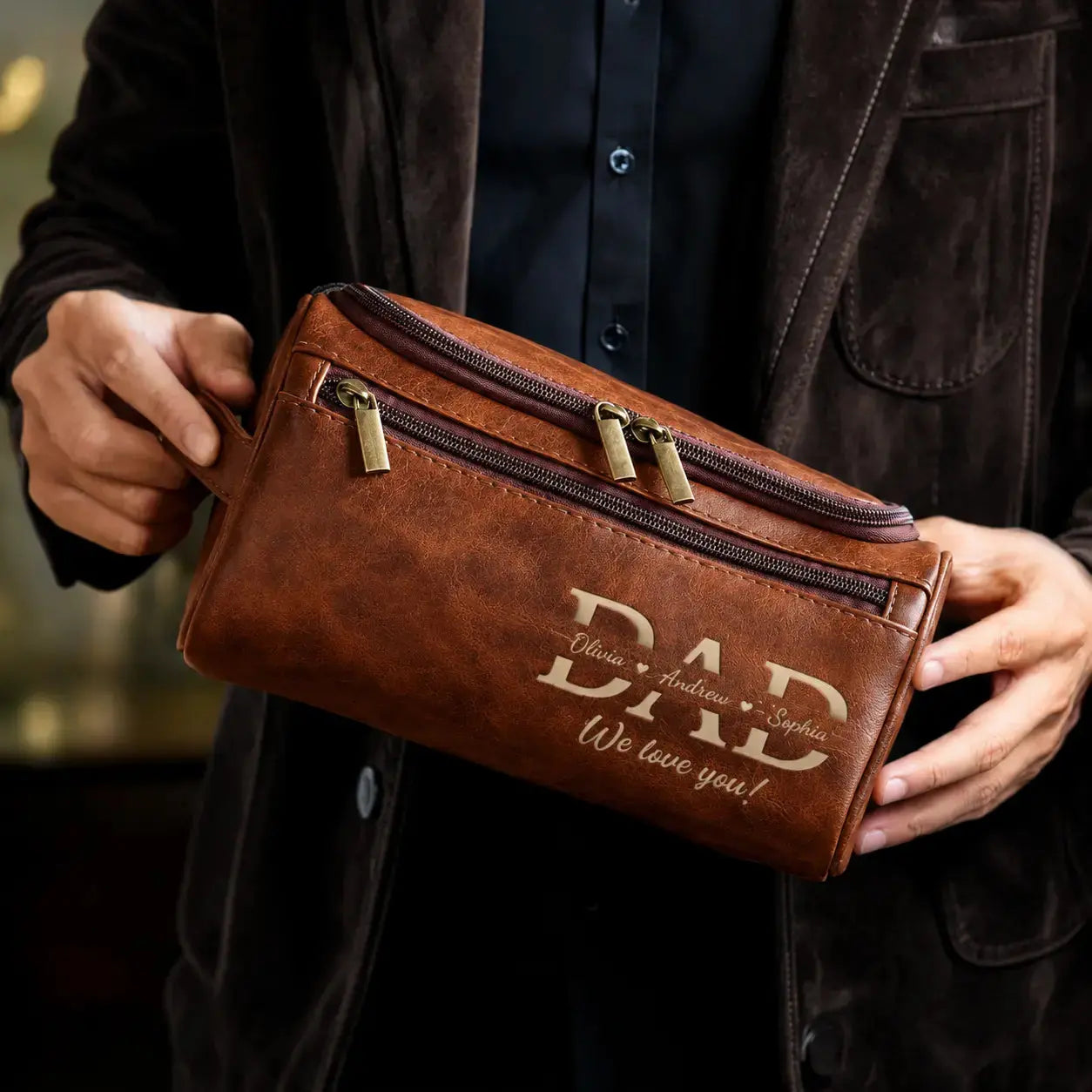 Personalized Toiletry Bag – Custom Name Travel Organizer