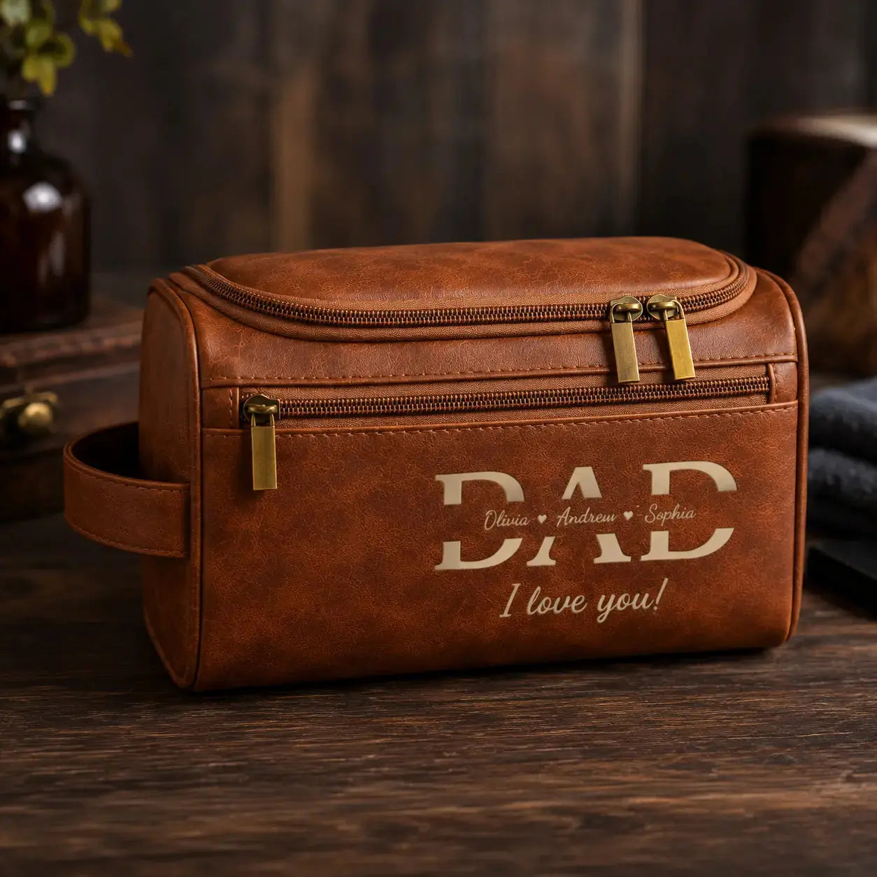 Personalized Toiletry Bag – Custom Name Travel Organizer
