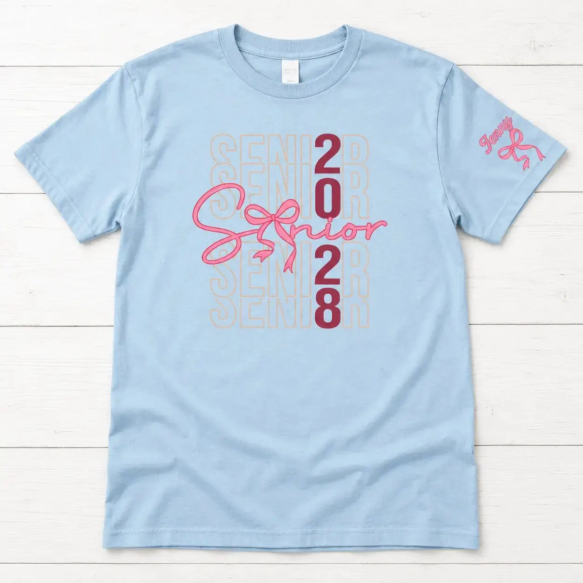Personalized Year Graduation Sleeve Print Apparel Duconspace
