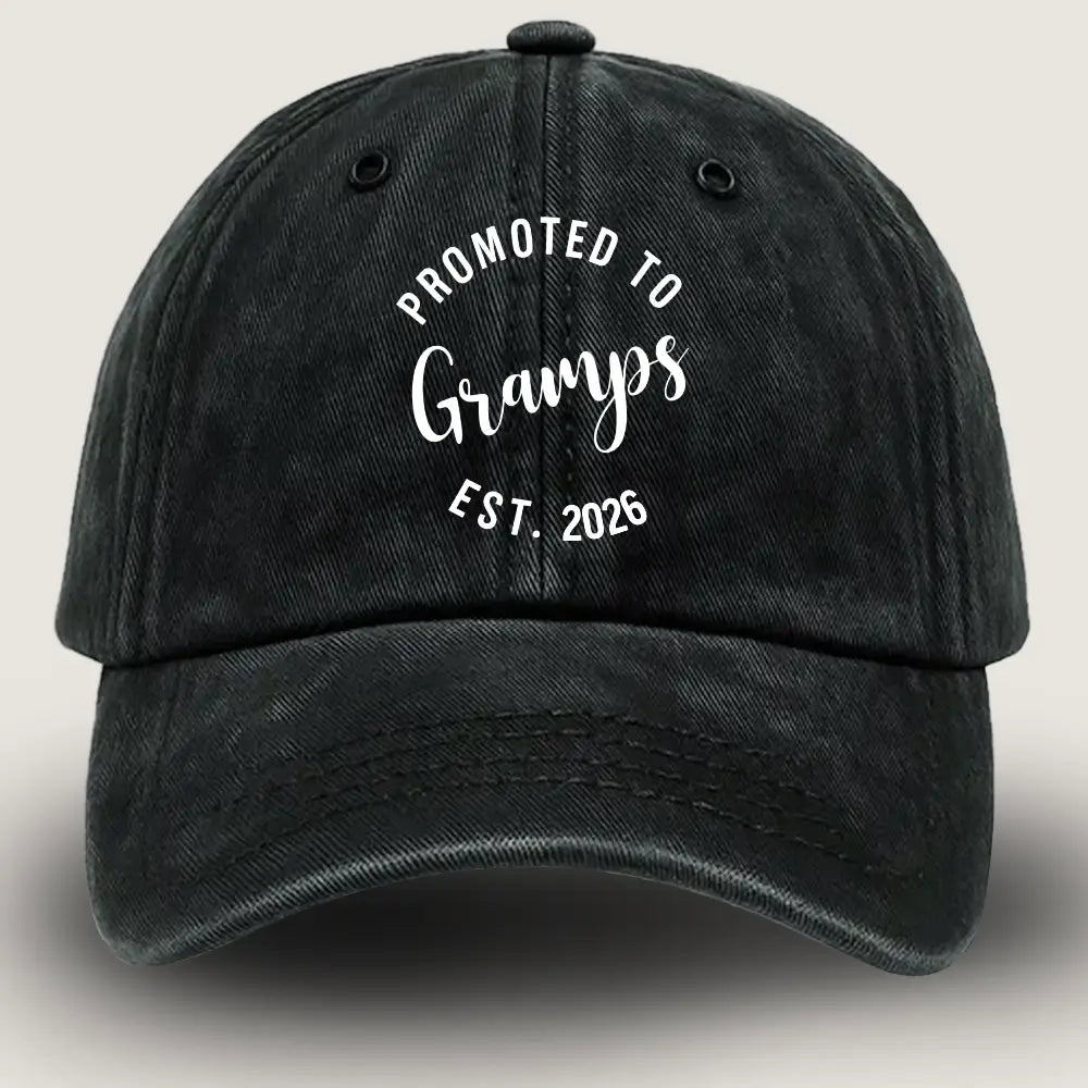 Promoted to Grandpa - Personalised Gift for New Grandparents
