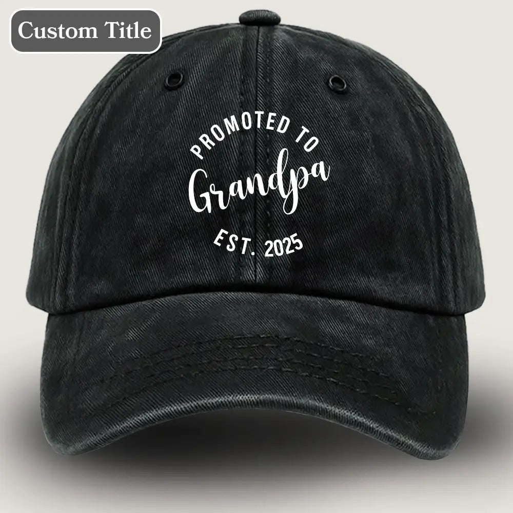 Promoted to Grandpa - Personalised Gift for New Grandparents