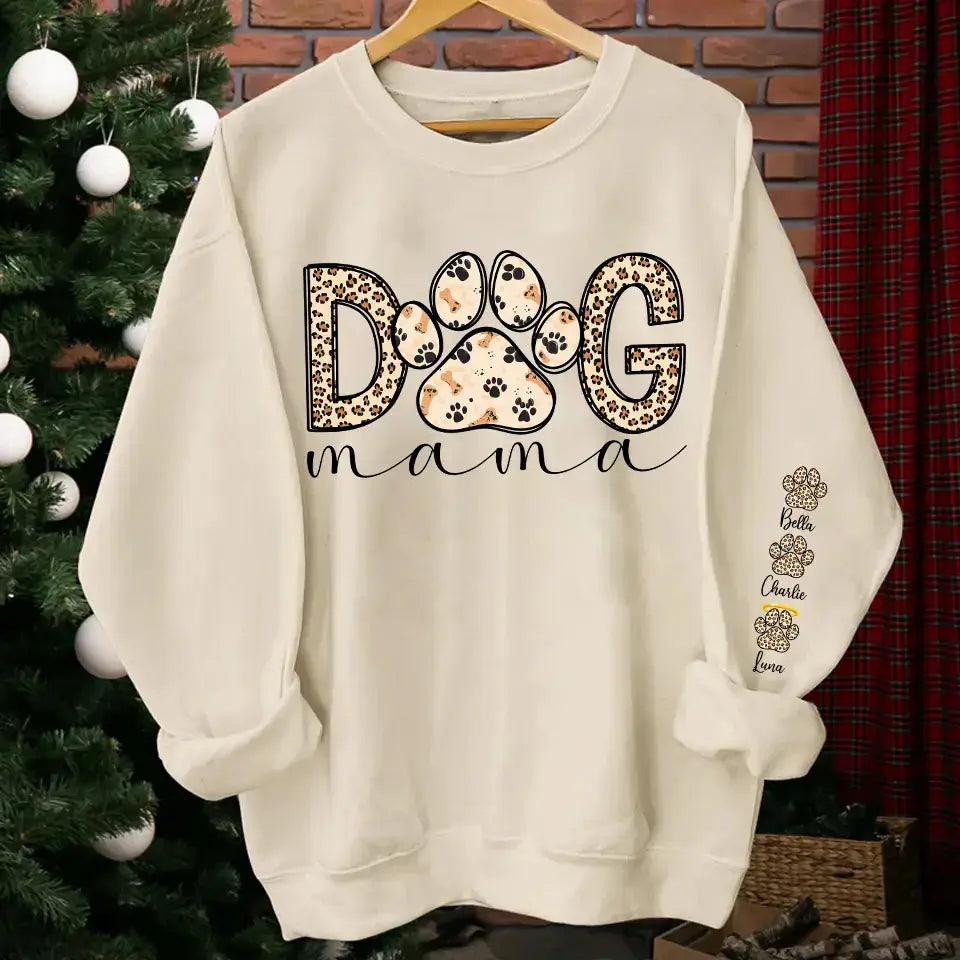 "Proud Dog Mama in Leopard Style" - Custom Sweatshirt & Hoodie, Mother’s Day Gift for Dog Moms Dreamship