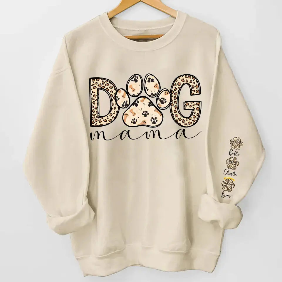 "Proud Dog Mama in Leopard Style" - Custom Sweatshirt & Hoodie, Mother’s Day Gift for Dog Moms Dreamship