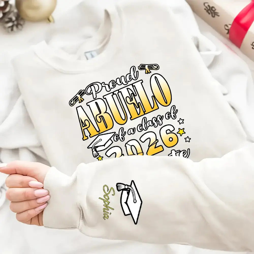 Proud Dad of a Senior 2026 - Personalized Family Graduation Shirt - Duconspace