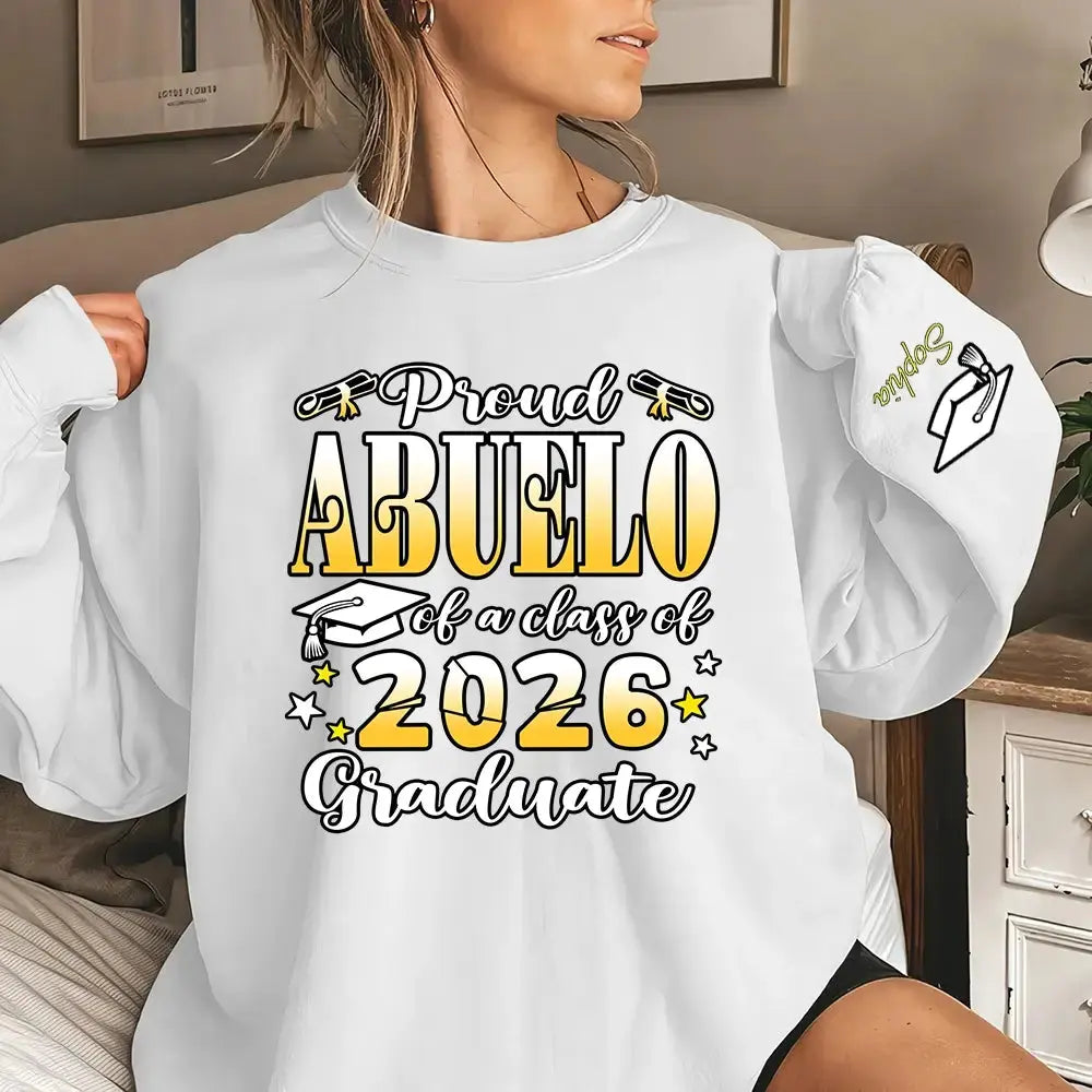 Proud Dad of a Senior 2026 - Personalized Family Graduation Shirt - Duconspace