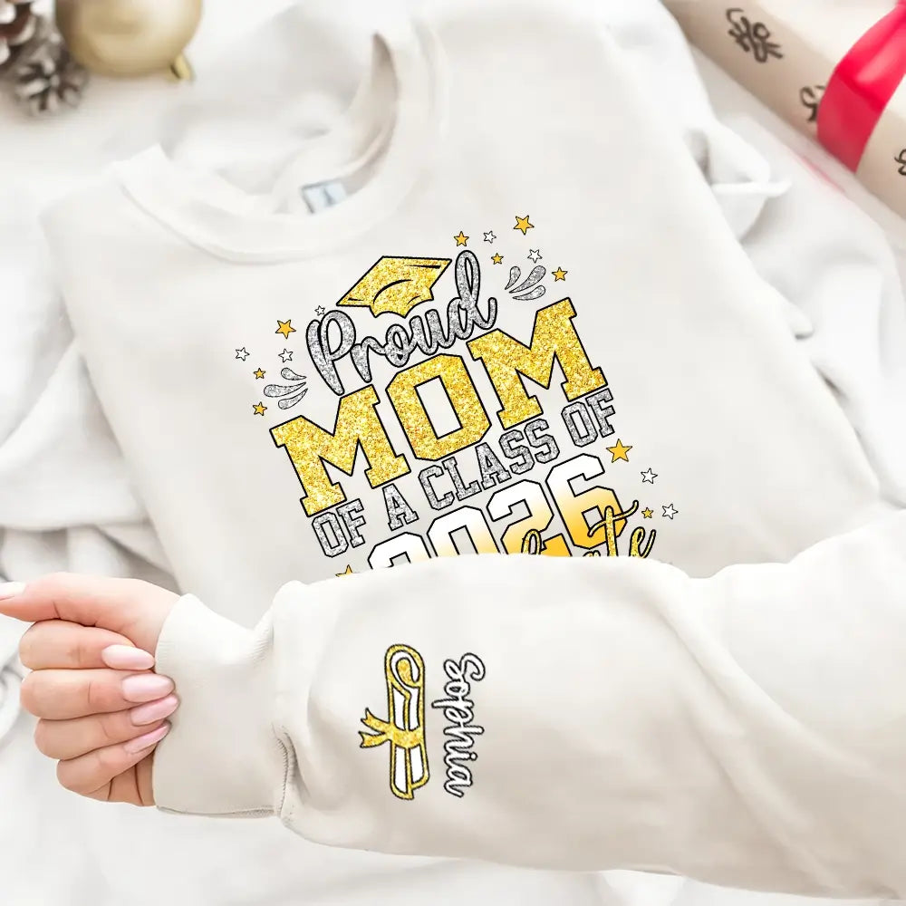 Proud Family of a Senior 2026 – Personalized Graduation Sweater - Duconspace