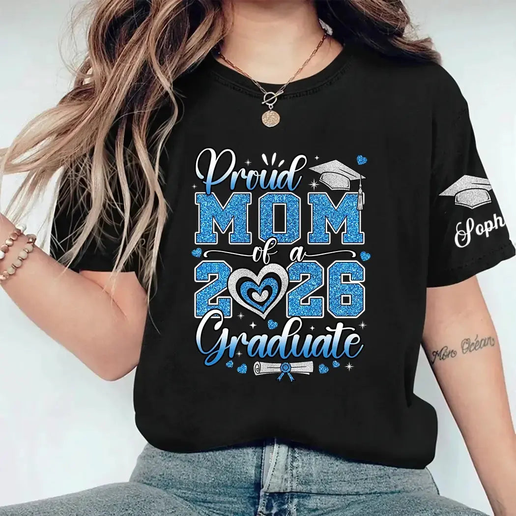 Proud MoM of a 2026 Graduation - Personalized Gift for Family Member Duconspace