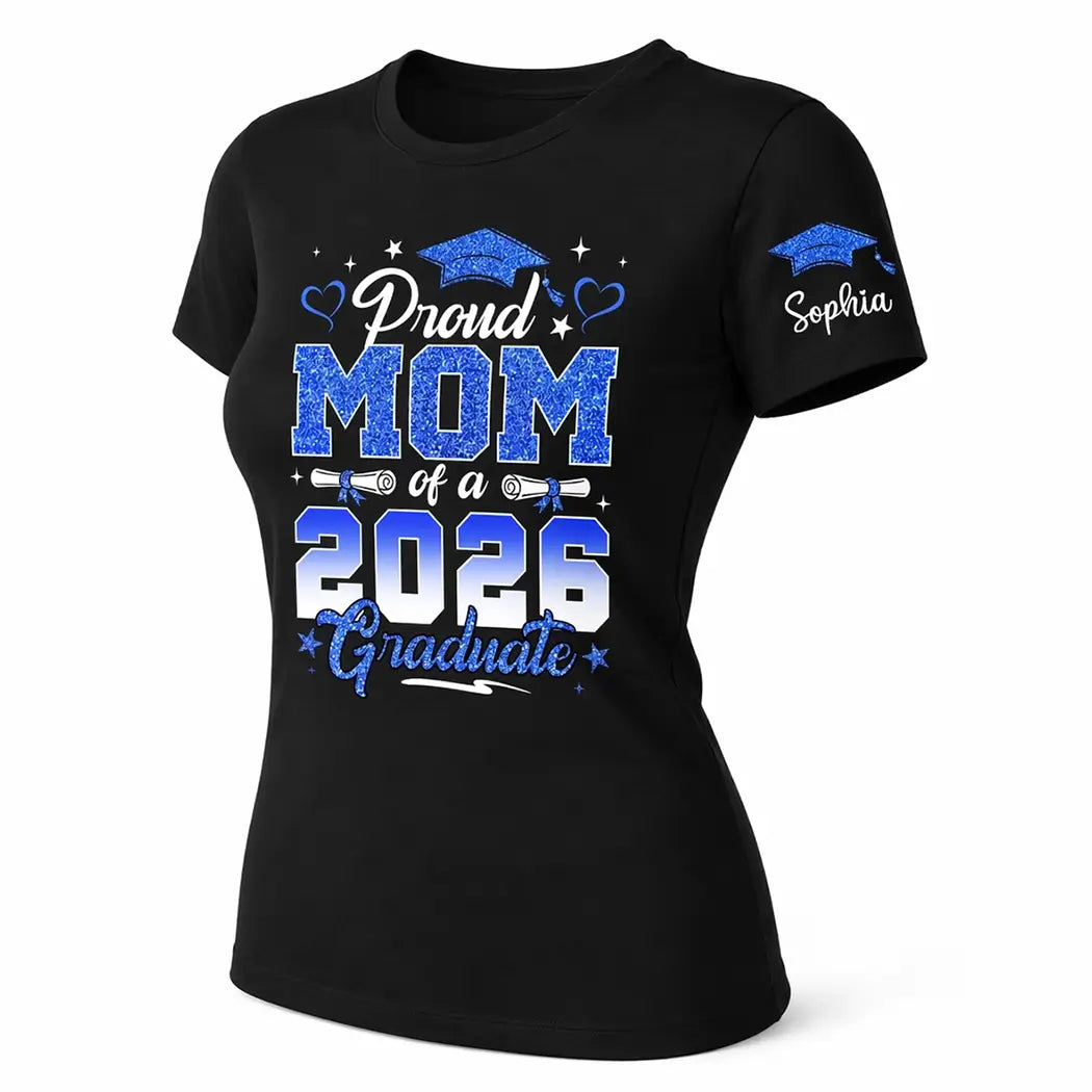 Proud MoM of a 2026 Shirt - Personalized Gift for Graduation Duconspace