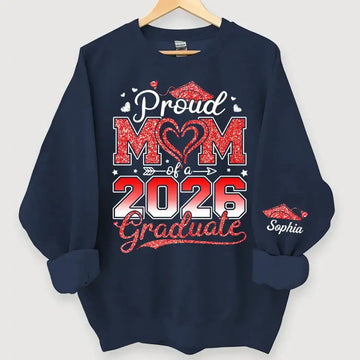 Proud Mom of 2026 Graduate - Personalized Gift for Mom, Dad Duconspace