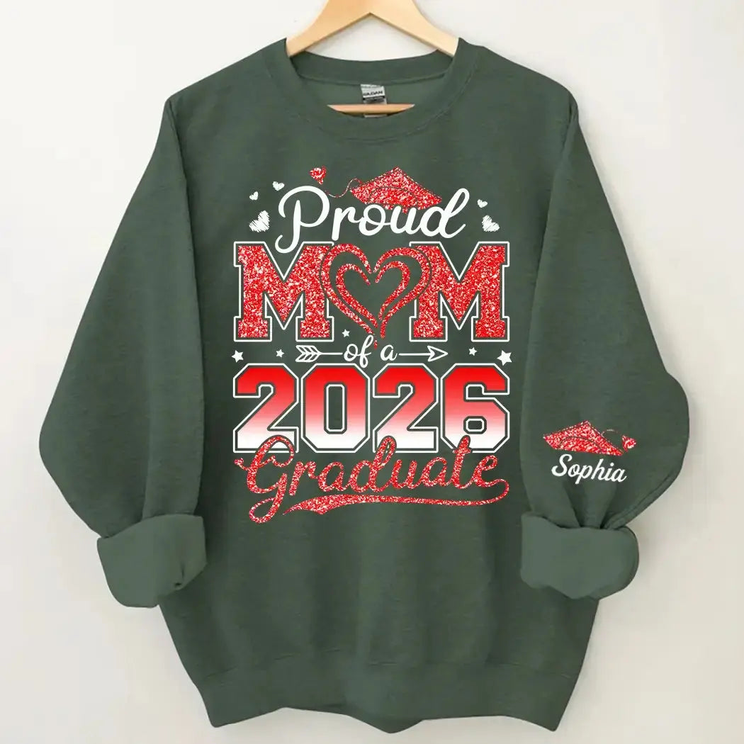 Proud Mom of 2026 Graduate - Personalized Gift for Mom, Dad Duconspace