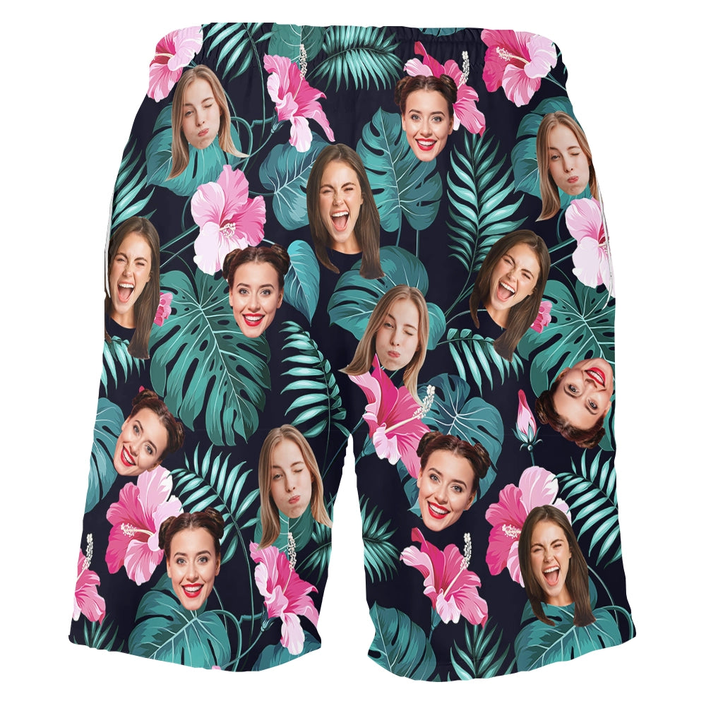 Put Your Face Where the Sun Shines – Custom Funny Face Beach Shorts – Tropical Gift for Summer Vibes