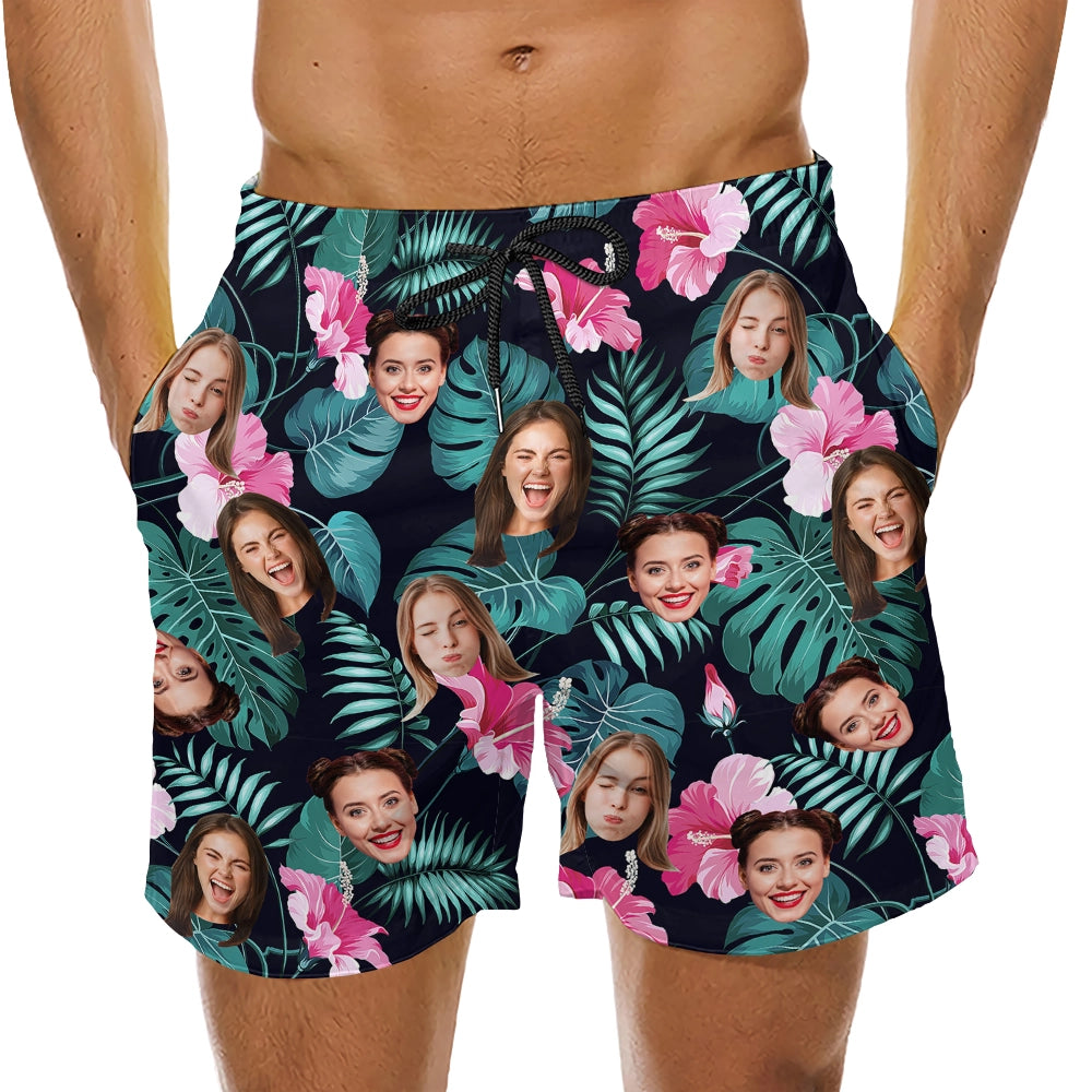Put Your Face Where the Sun Shines – Custom Funny Face Beach Shorts – Tropical Gift for Summer Vibes