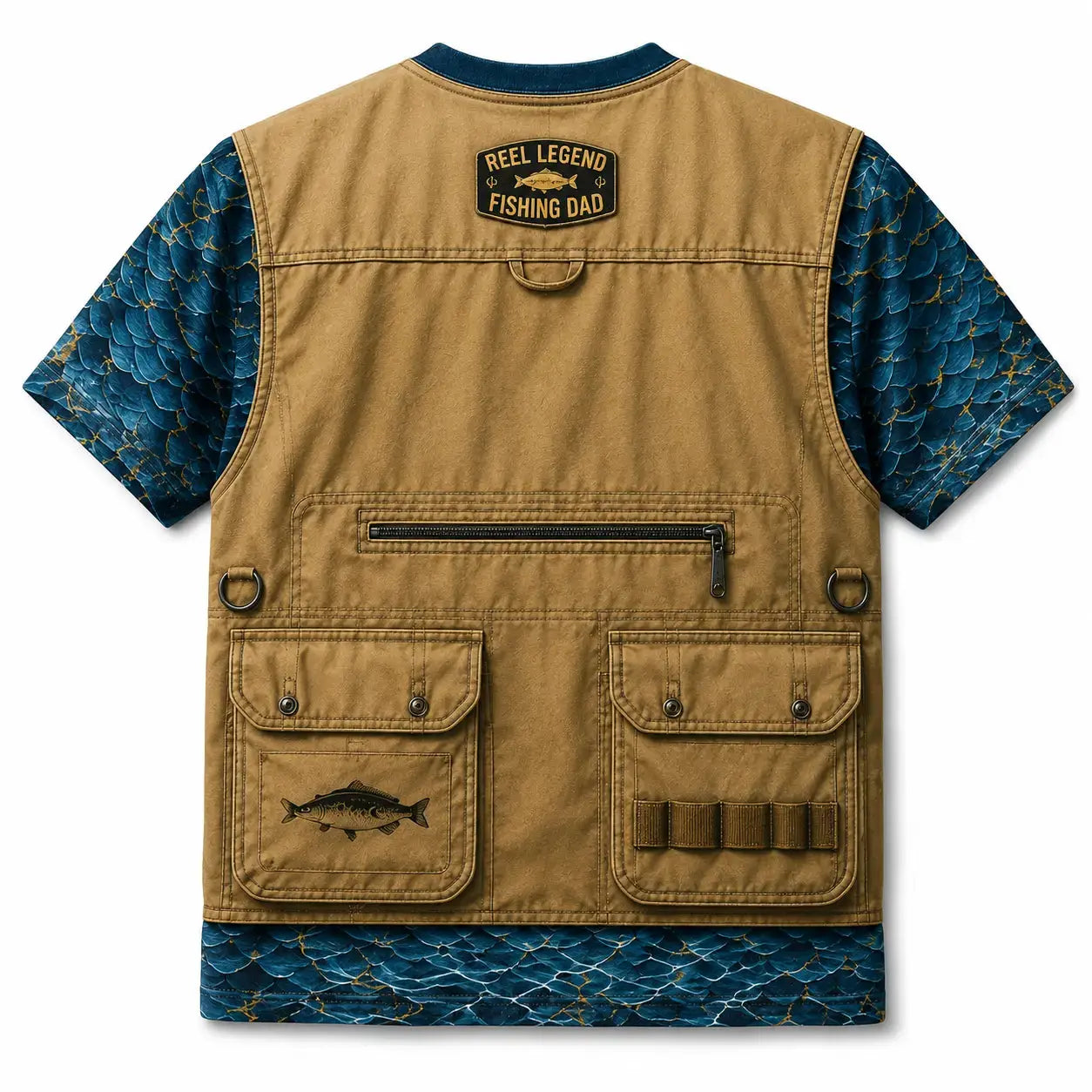 Reel Legend Fishing Dad All Over Print T-Shirt