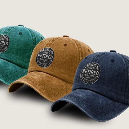 #Retired Legend – Funny Personalized Cap for Dad