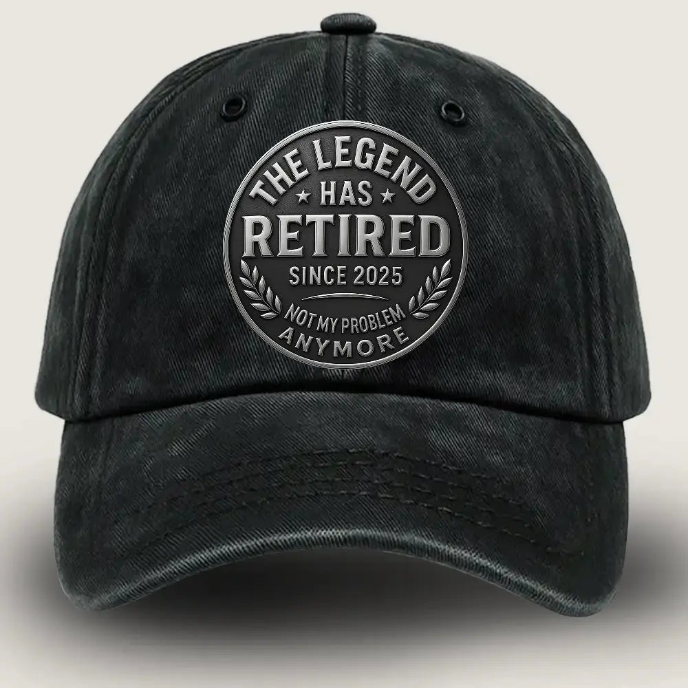 #Retired Legend – Funny Personalized Cap for Dad Duconspace