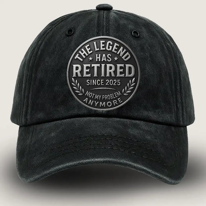 #Retired Legend – Funny Personalized Cap for Dad