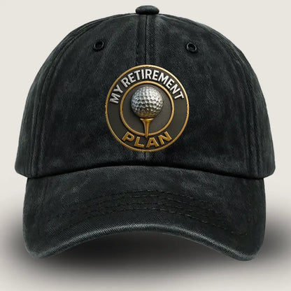 Retirement Hat, Lucky Golf Hats for Men, Retirement Plan Hat