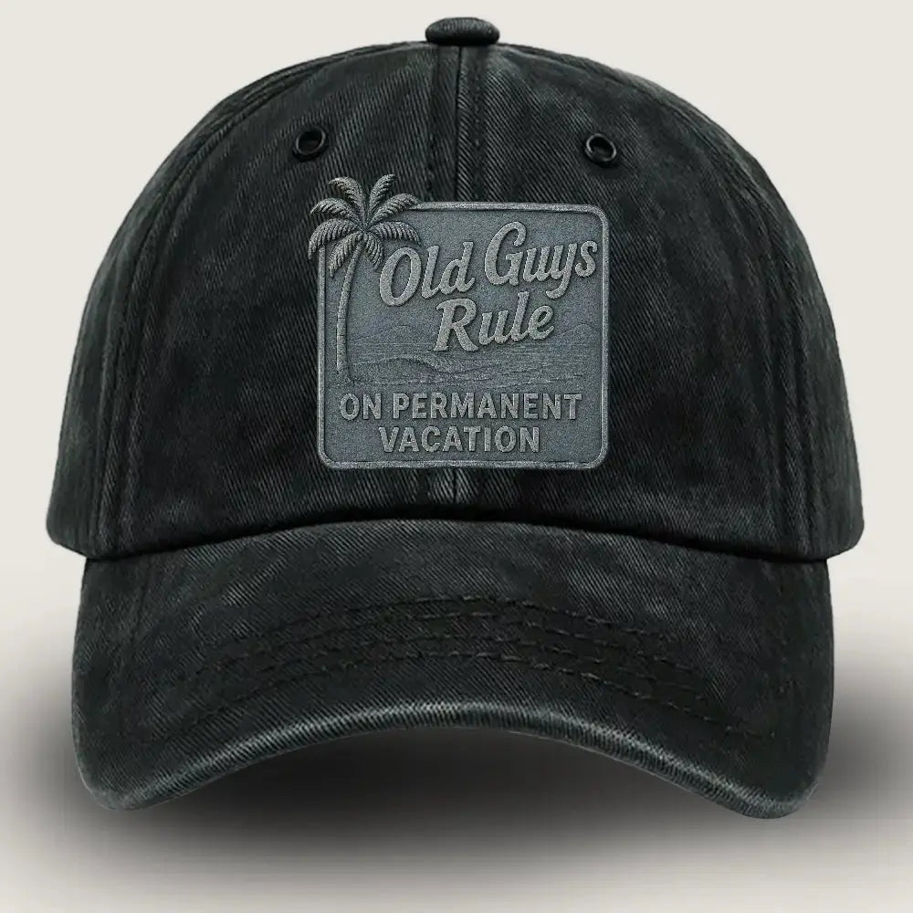 Retirement Hat, Old Guys Rule Vacation Hat Duconspace
