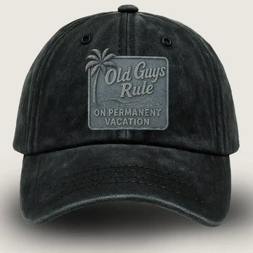 Retirement Hat, Old Guys Rule Vacation Hat Duconspace
