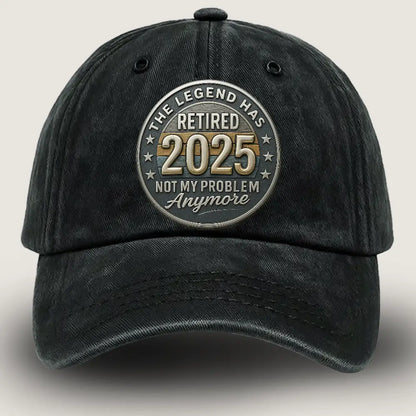 Retirement Hat, the Legend Has Retired 2025 Vintage Denim Hat