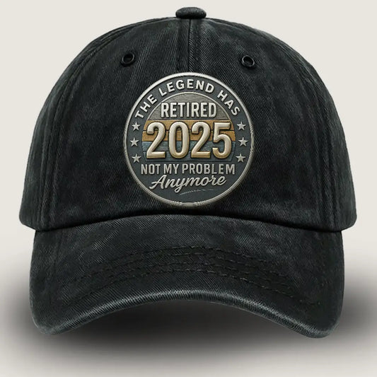 Retirement Hat, the Legend Has Retired 2025 Vintage Denim Hat