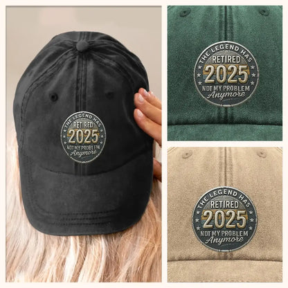 Retirement Hat, the Legend Has Retired 2025 Vintage Denim Hat