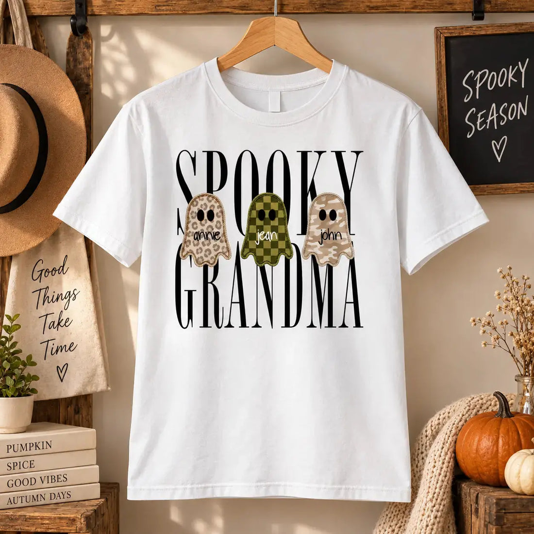 Retro Patchwork Spooky Mama Custom Apparel Duconspace
