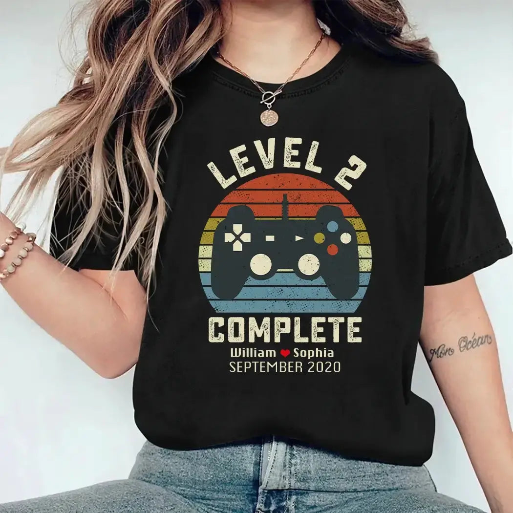 Retro Video Game Shirt - Personalized Anniversary Gift for Husband Wife Duconspace