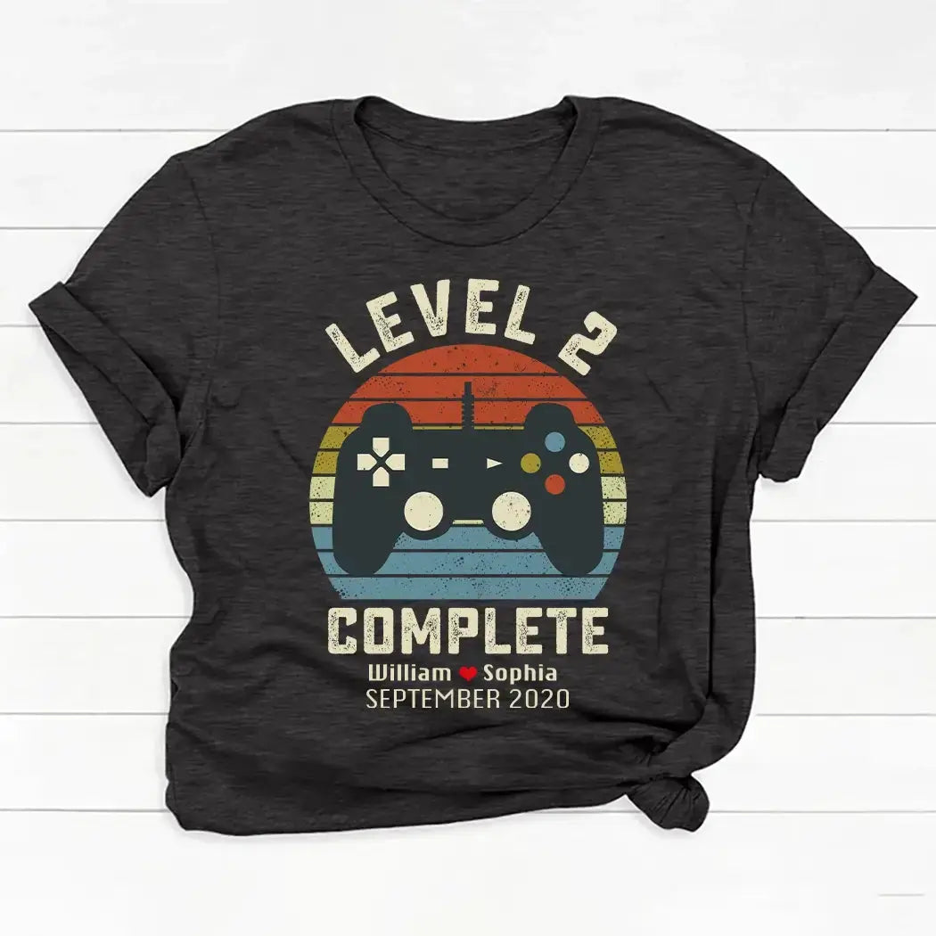 Retro Video Game Shirt - Personalized Anniversary Gift for Husband Wife Duconspace
