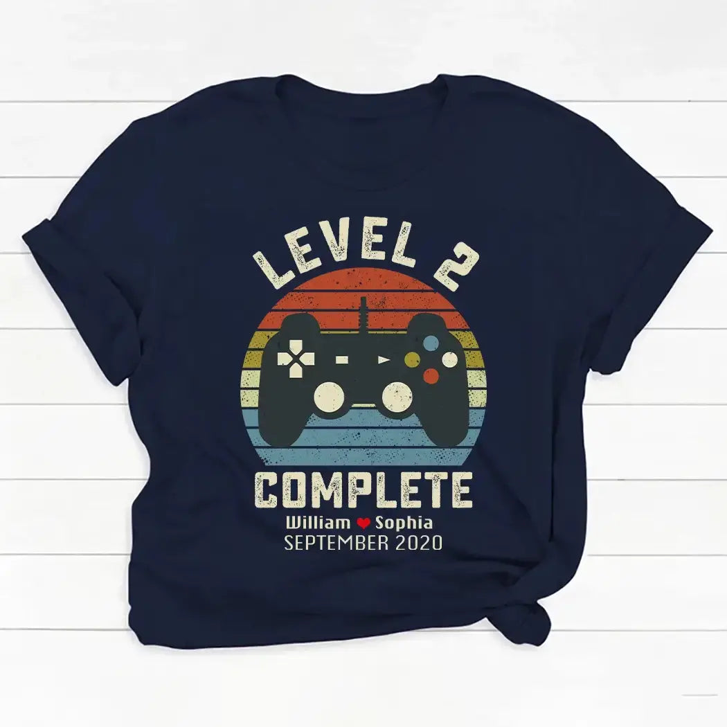Retro Video Game Shirt - Personalized Anniversary Gift for Husband Wife Duconspace