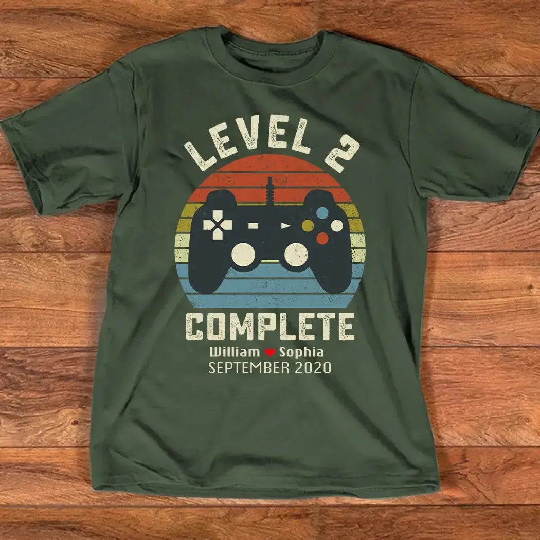 Retro Video Game Shirt - Personalized Anniversary Gift for Husband Wife Duconspace