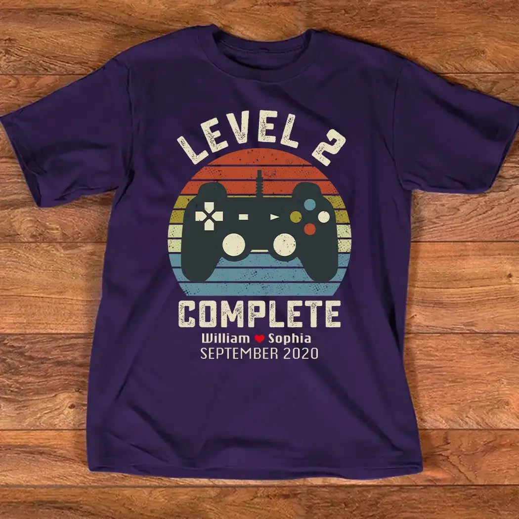 Retro Video Game Shirt - Personalized Anniversary Gift for Husband Wife Duconspace