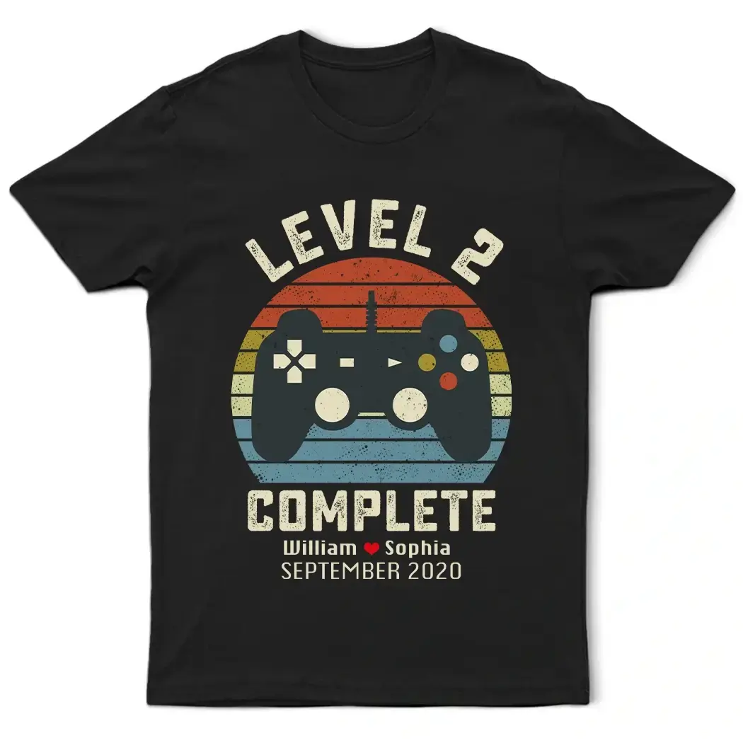 Retro Video Game Shirt - Personalized Anniversary Gift for Husband Wife Duconspace