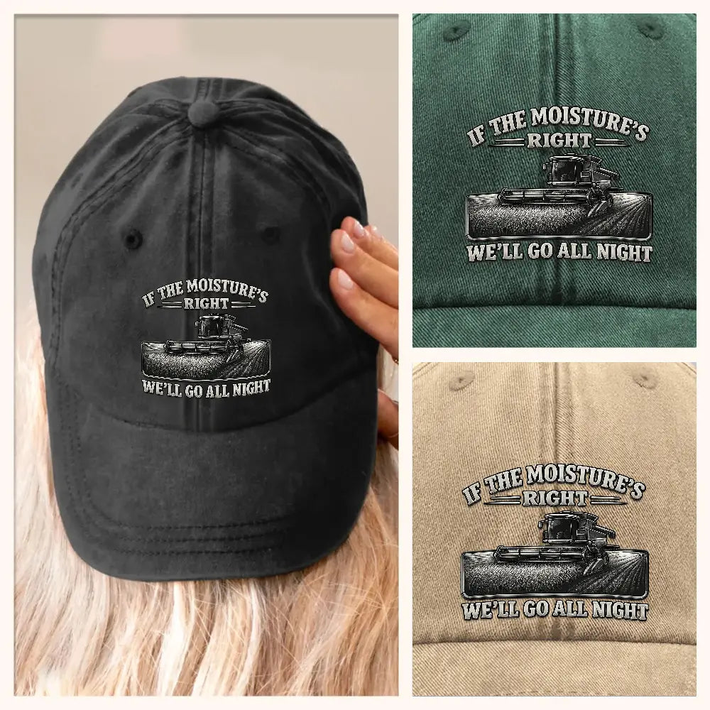 Rice Farmer Hat, Farmer Xmas Gifts, if the Moistures Right Hat