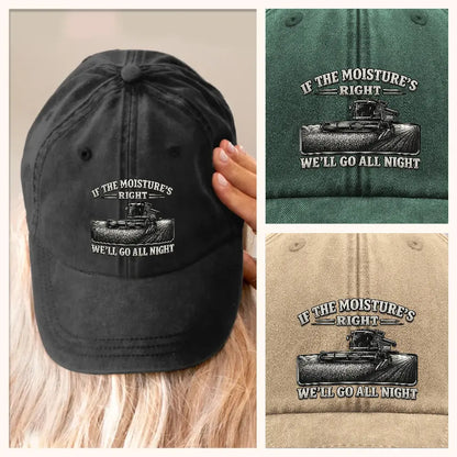Rice Farmer Hat, Farmer Xmas Gifts, if the Moistures Right Hat
