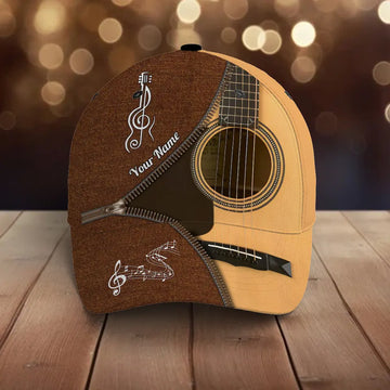 Rock Your Style, Personalized for You - Custom Name Classic Guitar Cap with Your Choice of Colors