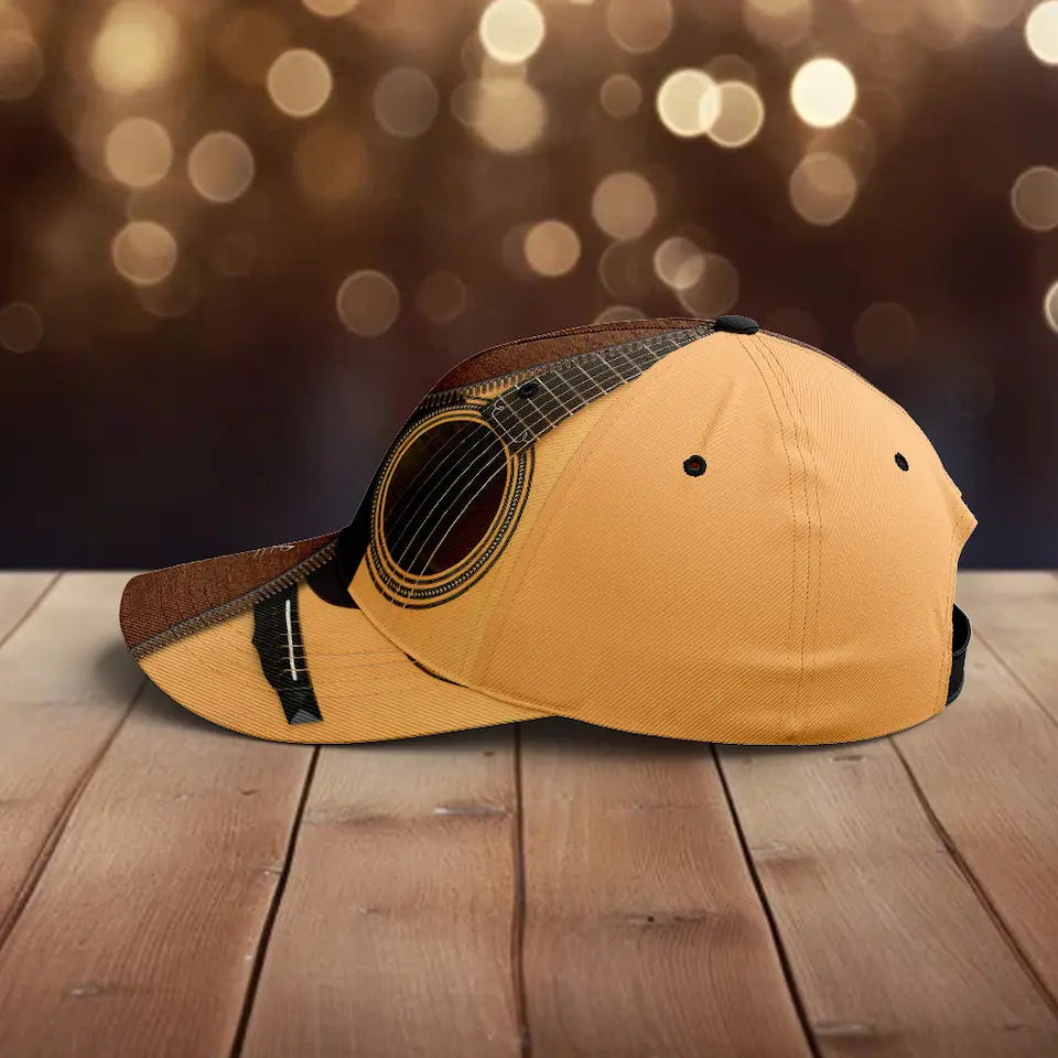 Rock Your Style, Personalized for You - Custom Name Classic Guitar Cap with Your Choice of Colors
