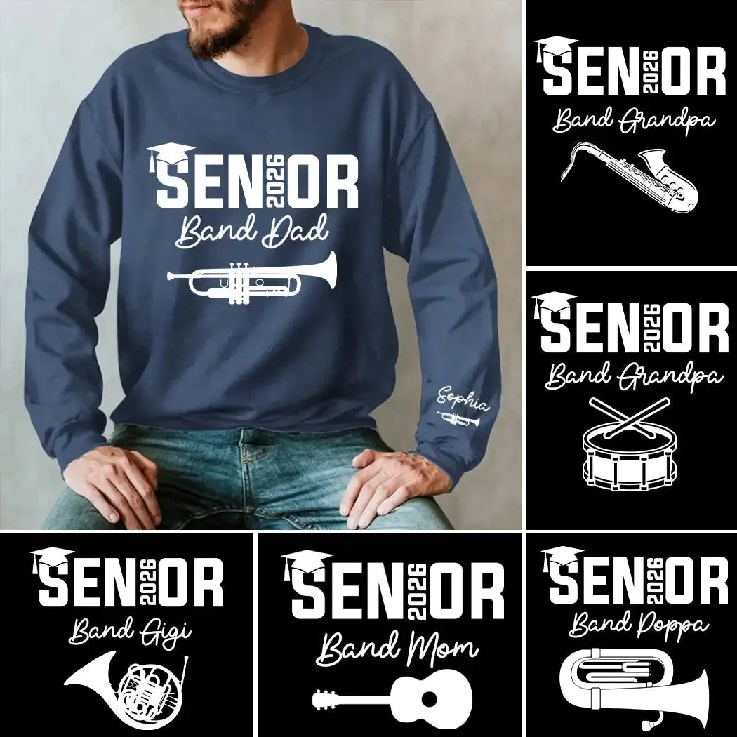 Senior Band Dad 2026 - Custom Musical Instrument For Band Dad Duconspace