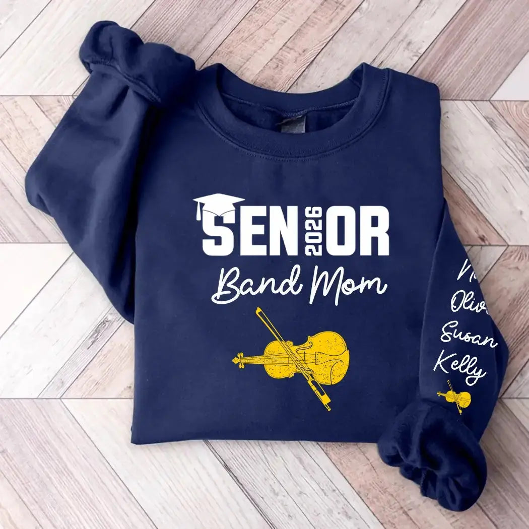 Senior Band Dad 2026 Marching Band Class of 2026 Sweatshirt Duconspace
