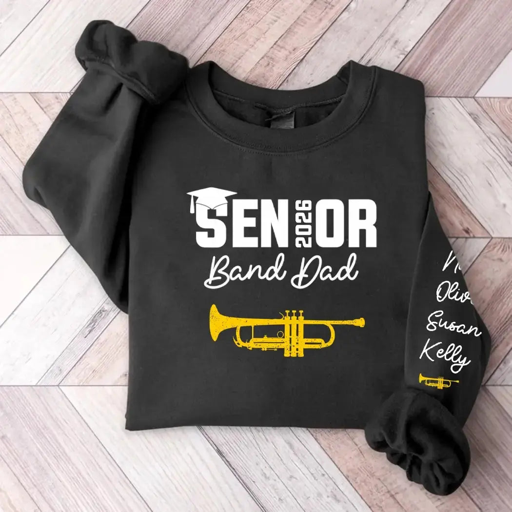 Senior Band Dad 2026 Marching Band Class of 2026 Sweatshirt Duconspace