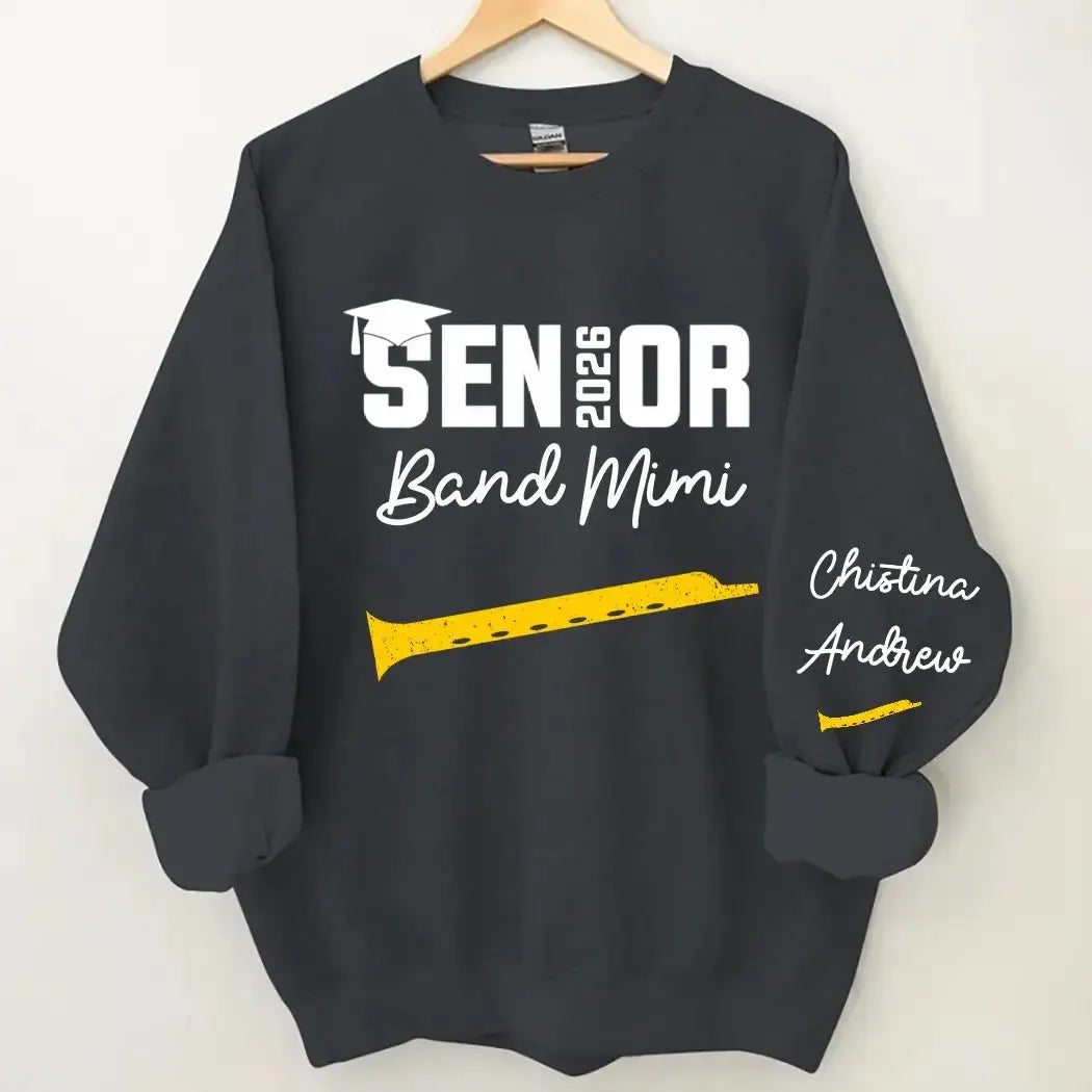 Senior Band Dad 2026 Marching Band Class of 2026 Sweatshirt Duconspace