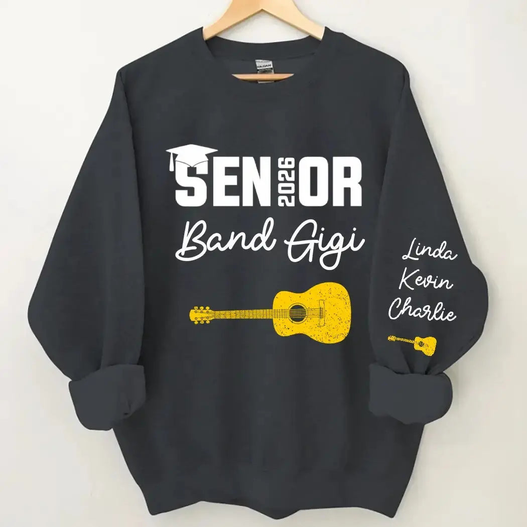Senior Band Dad 2026 Marching Band Class of 2026 Sweatshirt Duconspace