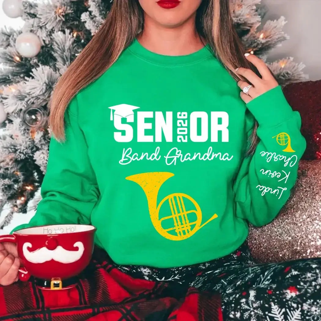 Senior Band Dad 2026 Marching Band Class of 2026 Sweatshirt Duconspace