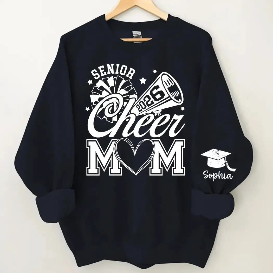 Senior Cheer Mom 2026 - Personalized Class of 2026 T-shirt - Duconspace