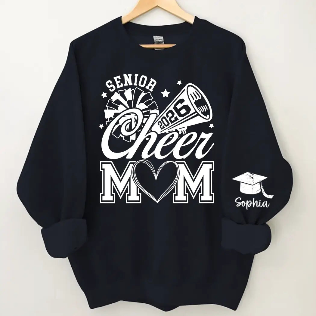 Senior Cheer Mom 2026 - Personalized Class of 2026 T-shirt