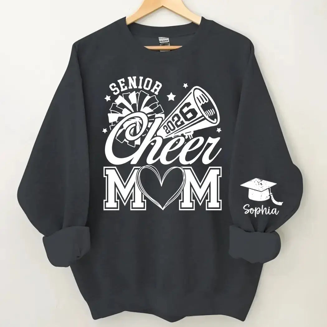 Senior Cheer Mom 2026 - Personalized Class of 2026 T-shirt - Duconspace