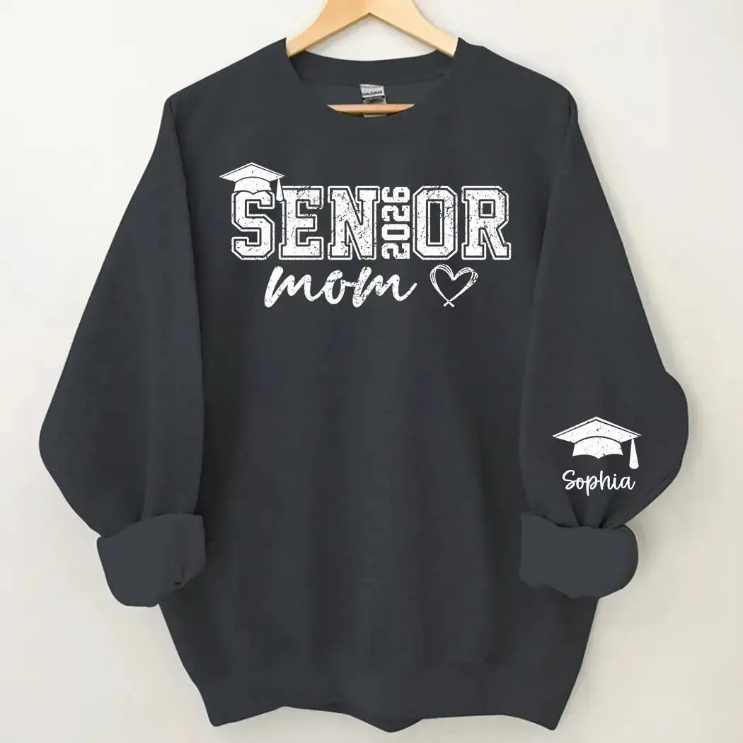 Senior Mom 2026 - Personalized Graduate T-shirt, Gift for Family Members - Duconspace