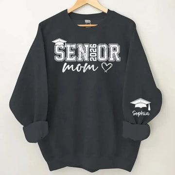 Senior Mom 2026 - Personalized Graduate T-shirt, Gift for Family Members - Duconspace