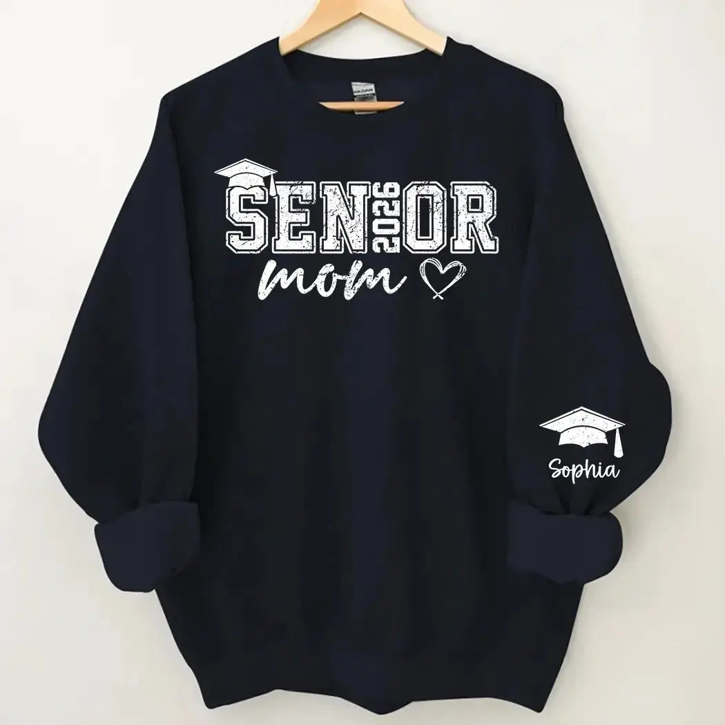 Senior Mom 2026 - Personalized Graduate T-shirt, Gift for Family Members - Duconspace