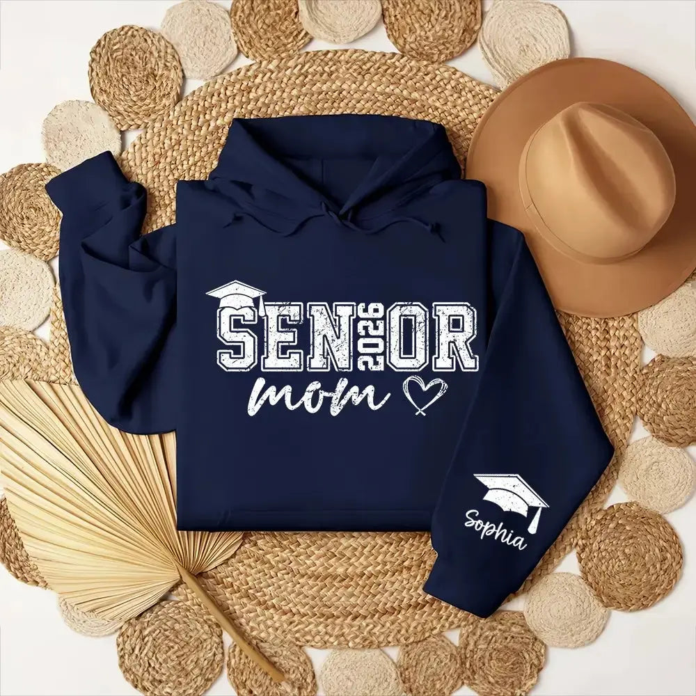 Senior Mom 2026 - Personalized Graduate T-shirt, Gift for Family Members - Duconspace